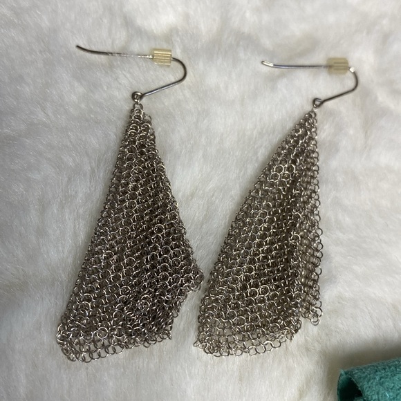 Tiffany - Elsa Peretti® Mesh Scarf Earrings (Signed) - Picture 4 of 4